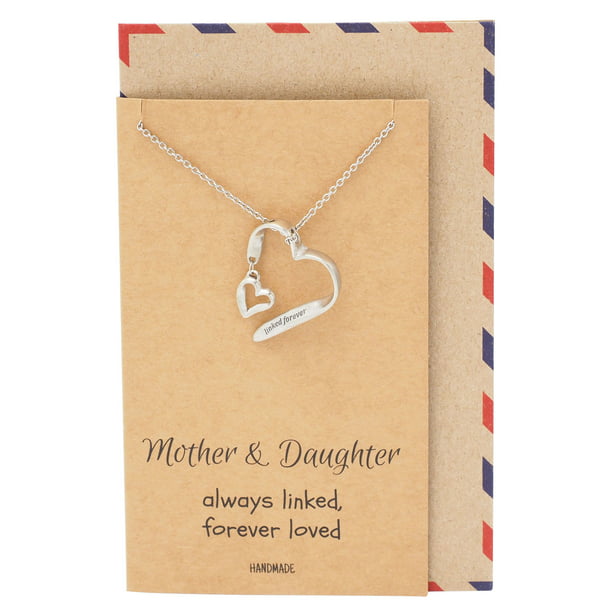 Mother And Daughter Necklace Louisiana State And District of Columbia State The Love Between Mother And Daughter Knows No Distance Necklace Funny Necklace Long Distance Jewelry For Women 